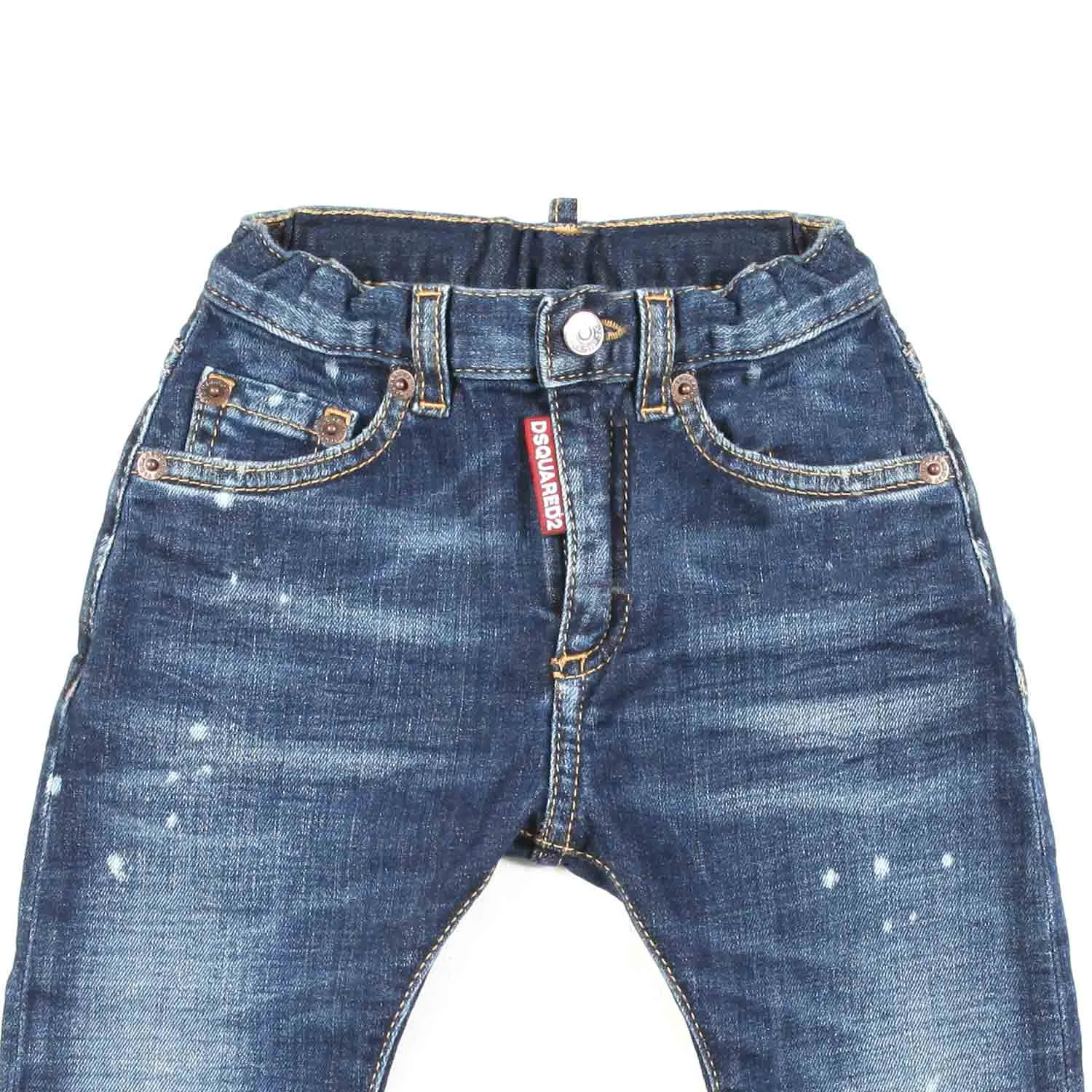 Dsquared2 Blue Stone Washed Mini Jeans For Baby