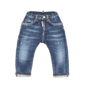 Dsquared2 Blue Stone Washed Mini Jeans For Baby