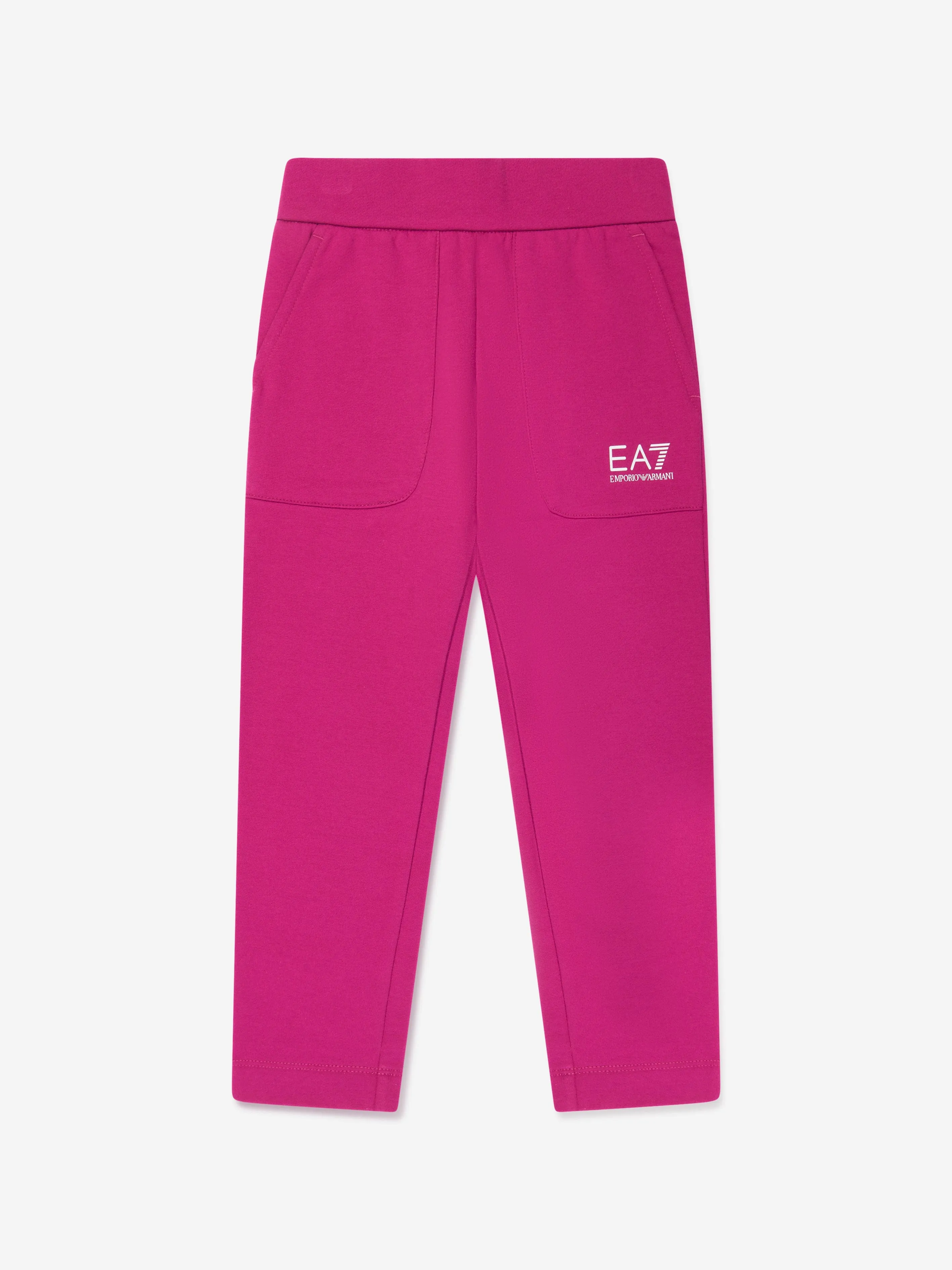 EA7 Emporio Armani Girls Logo Tracksuit in Pink