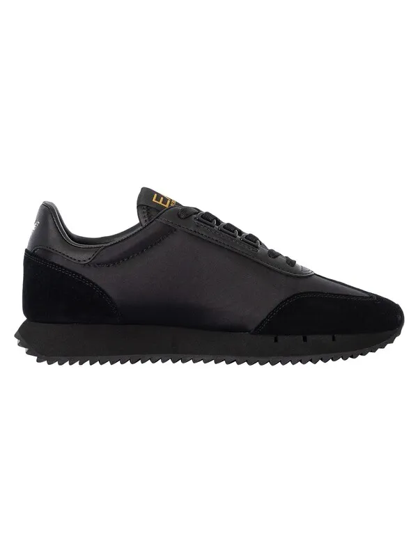 EA7 Side Logo Trainers - Black/Gold