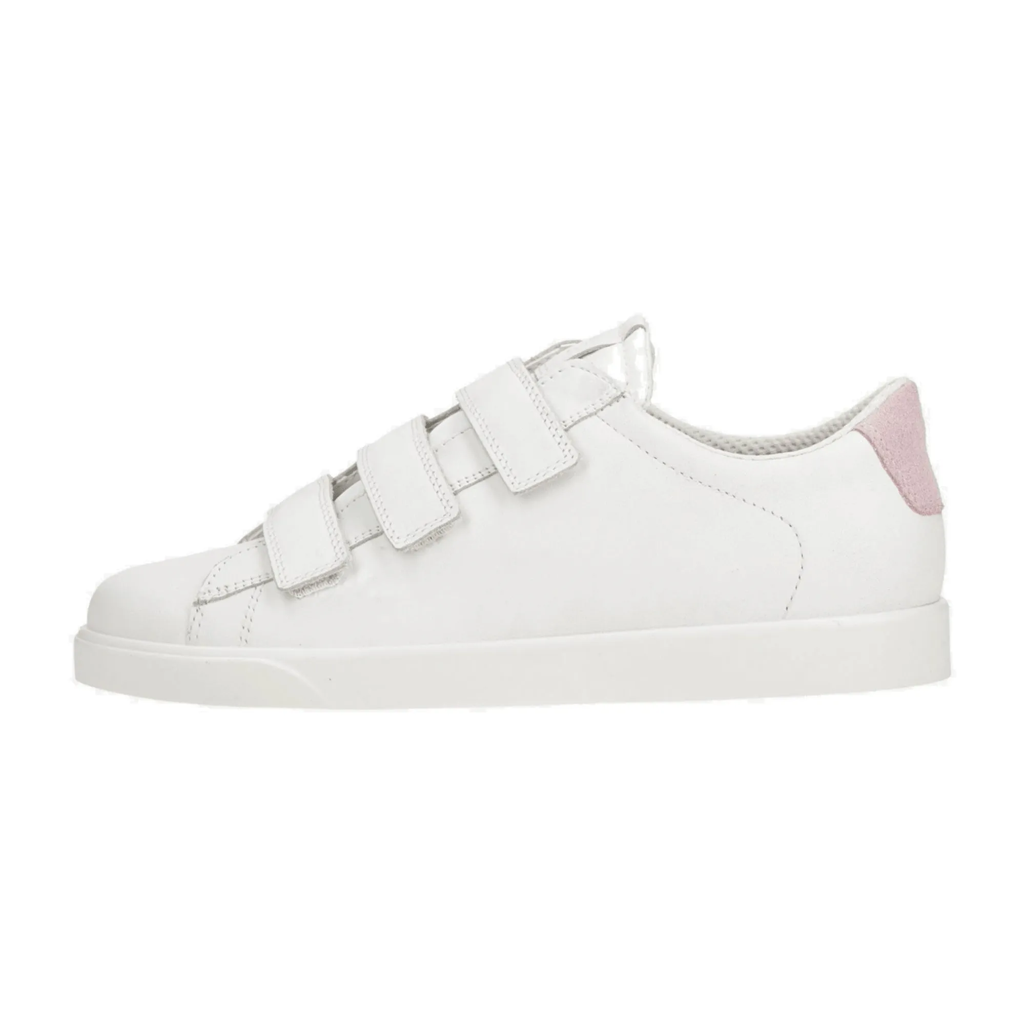 Ecco Street Lite Women's White Sneakers - Slip-on with Velcro Strap - Style 212843