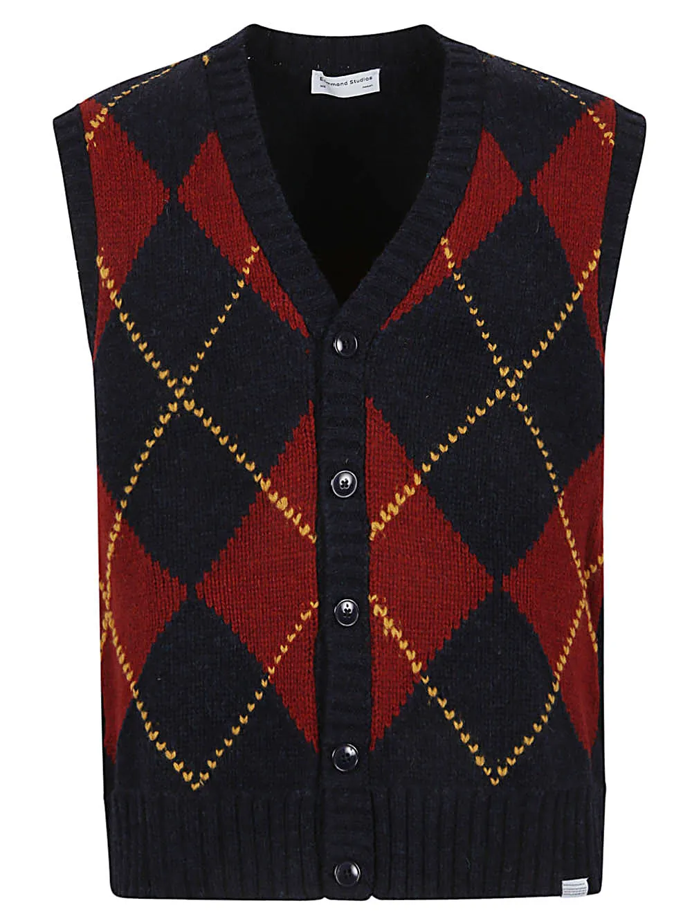 Edmmond Studios    Edmmond Studios Argyle Wool Vest