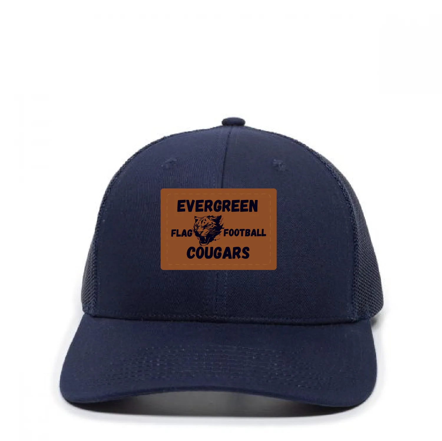 Evergreen Flag Football Premium Trucker Hat