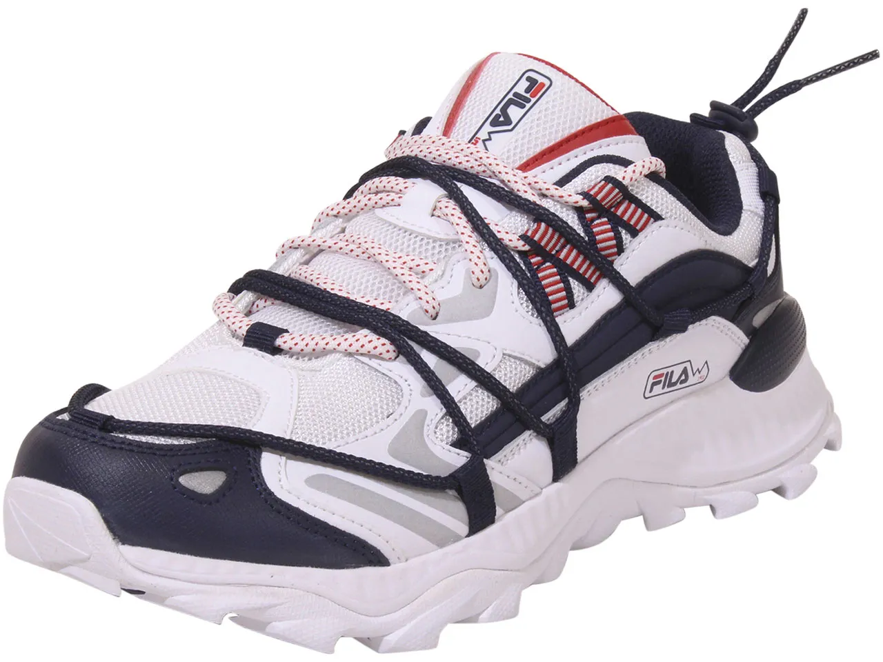 Fila Men's Expeditioner Running Sneakers White/Navy/Red Sz: 11