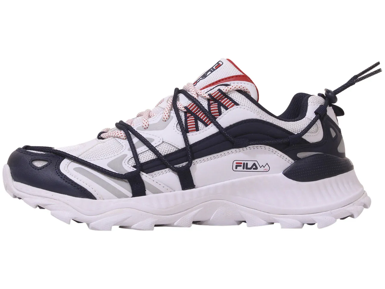 Fila Men's Expeditioner Running Sneakers White/Navy/Red Sz: 11