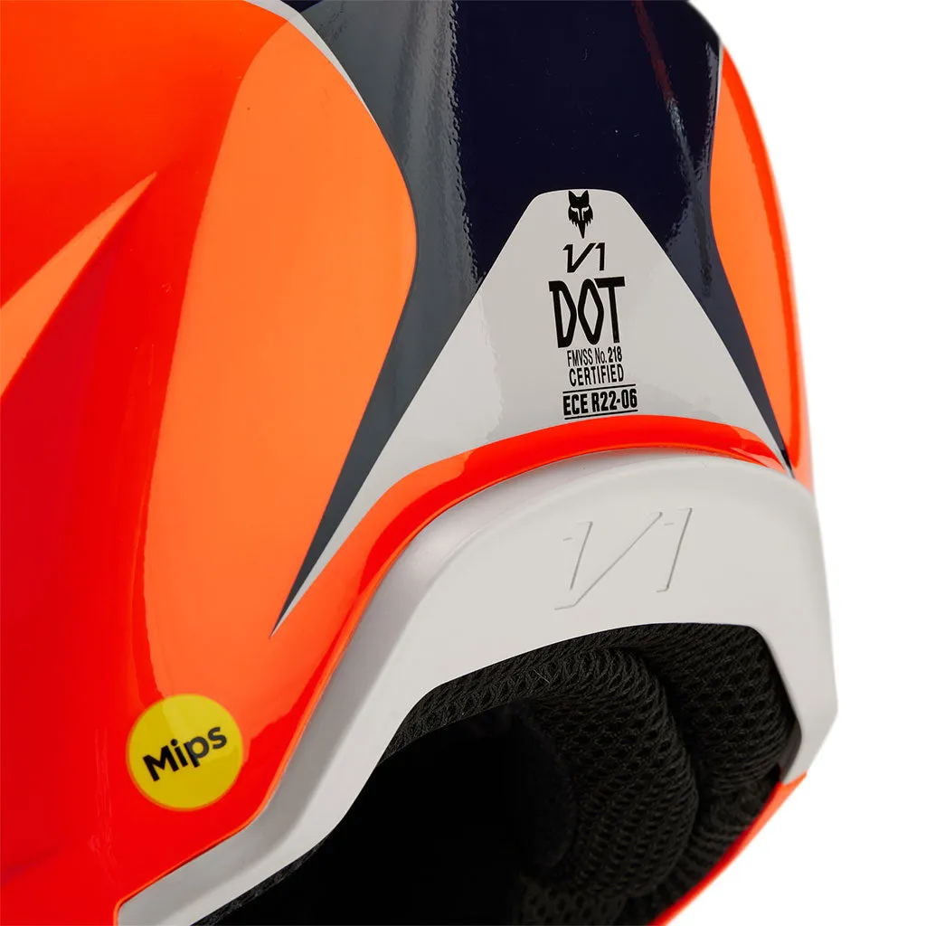 Fox - 2024 Youth V1 Nitro Flo Orange Helmet