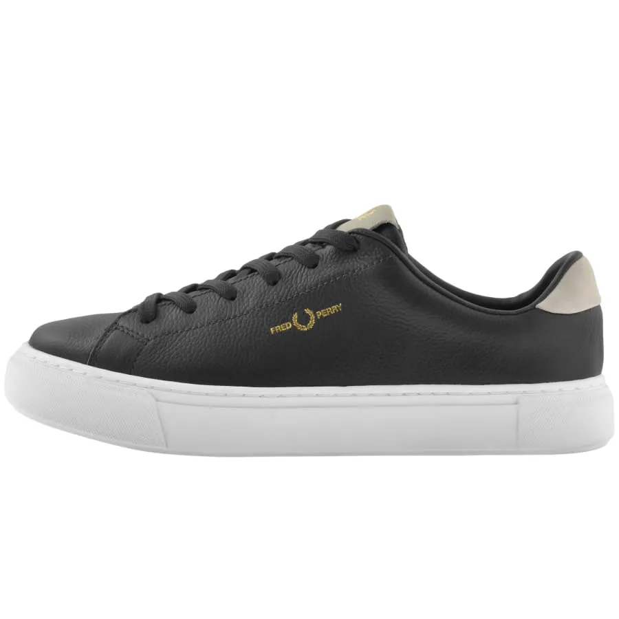 Fred Perry B71 Leather Nubuck Trainers Black