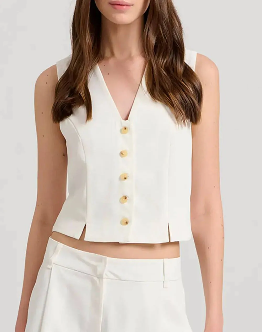 FUNKY BUDDHA Women''s cropped vest