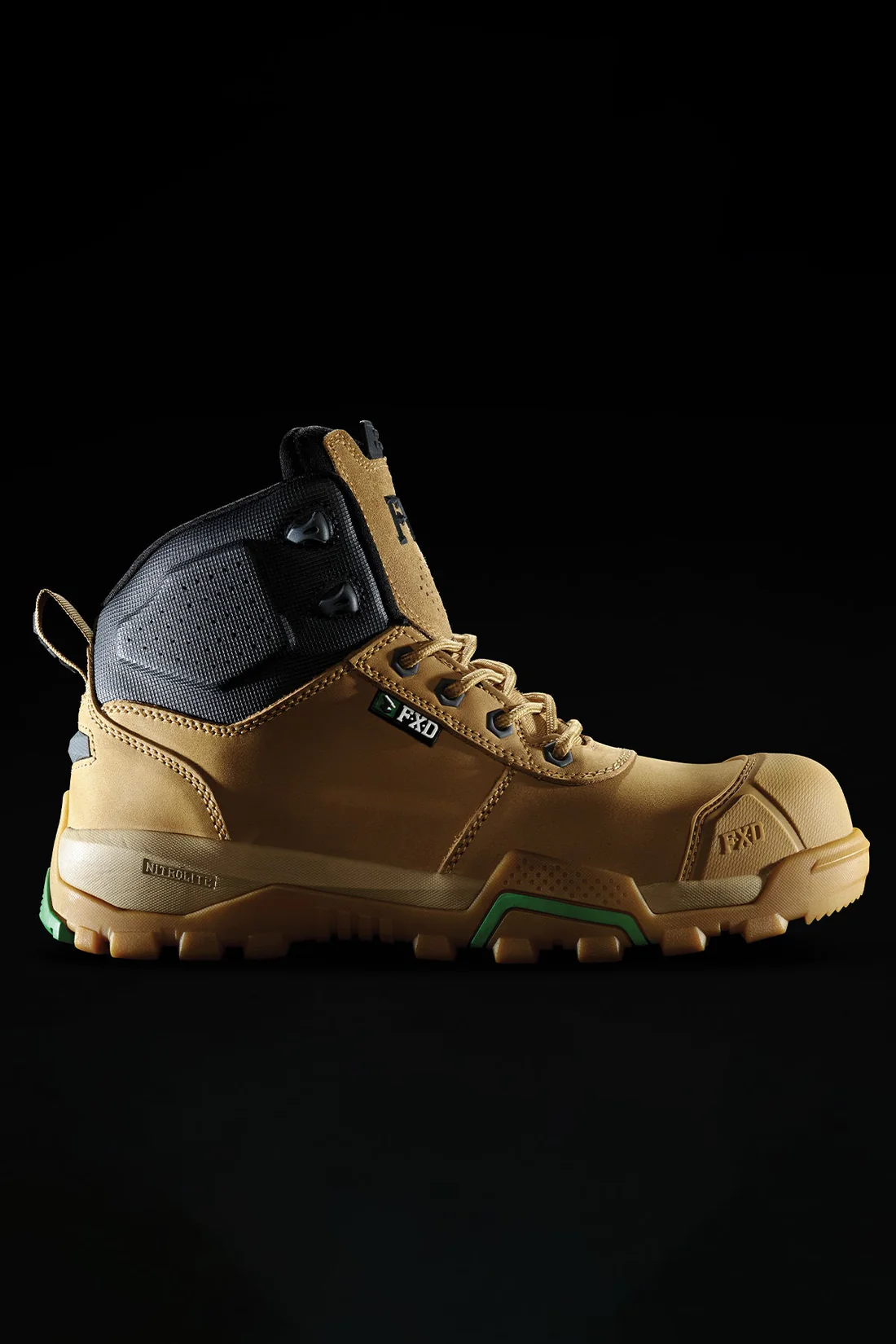 FXD WB-2 Safety Boot Zip Black / Stone / Wheat – US Sizing