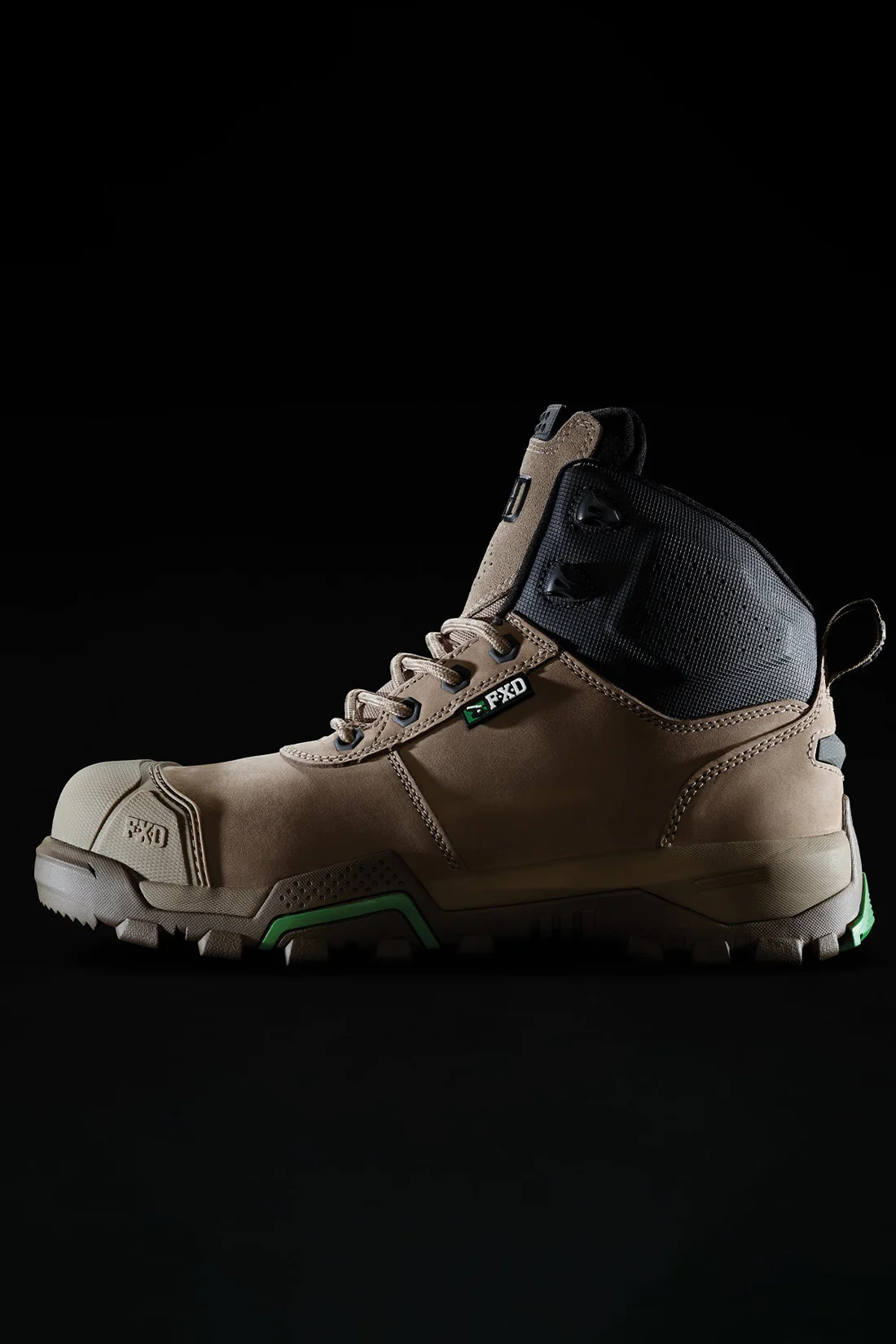 FXD WB-2 Safety Boot Zip Black / Stone / Wheat – US Sizing