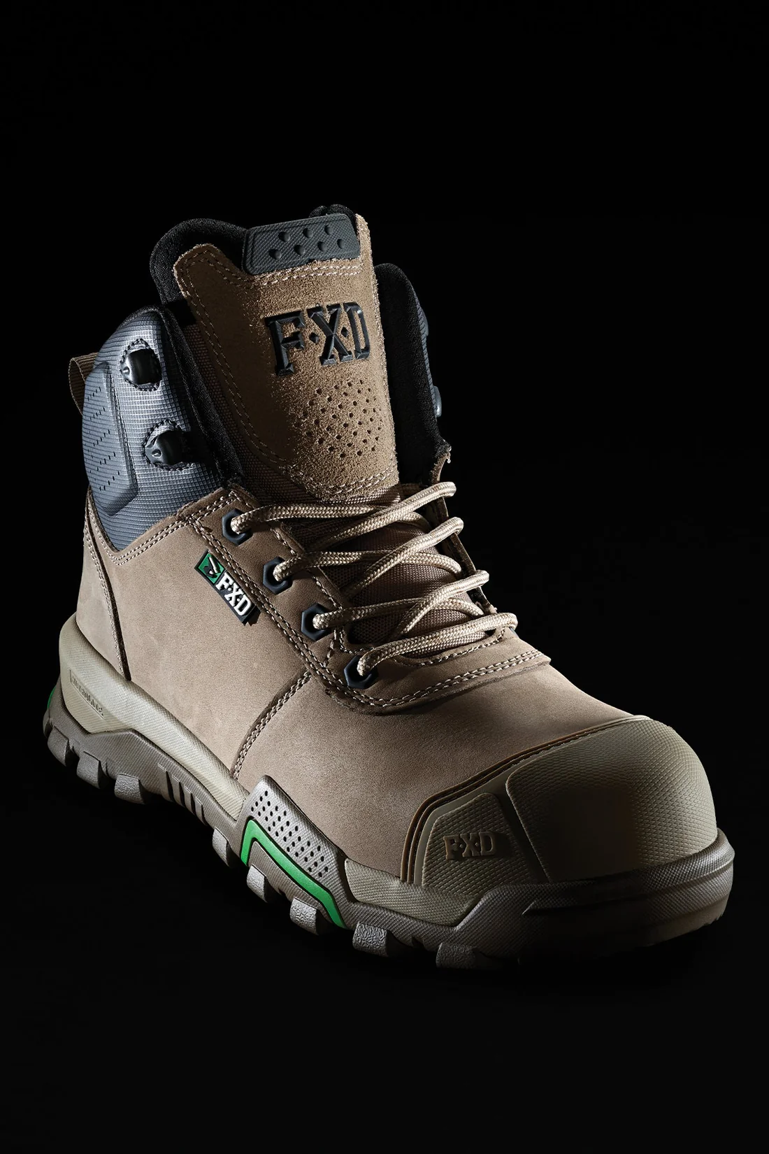 FXD WB-2 Safety Boot Zip Black / Stone / Wheat – US Sizing