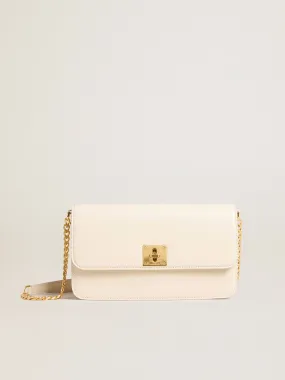 Gioia Bag in butter-colored boarded leather with gold details