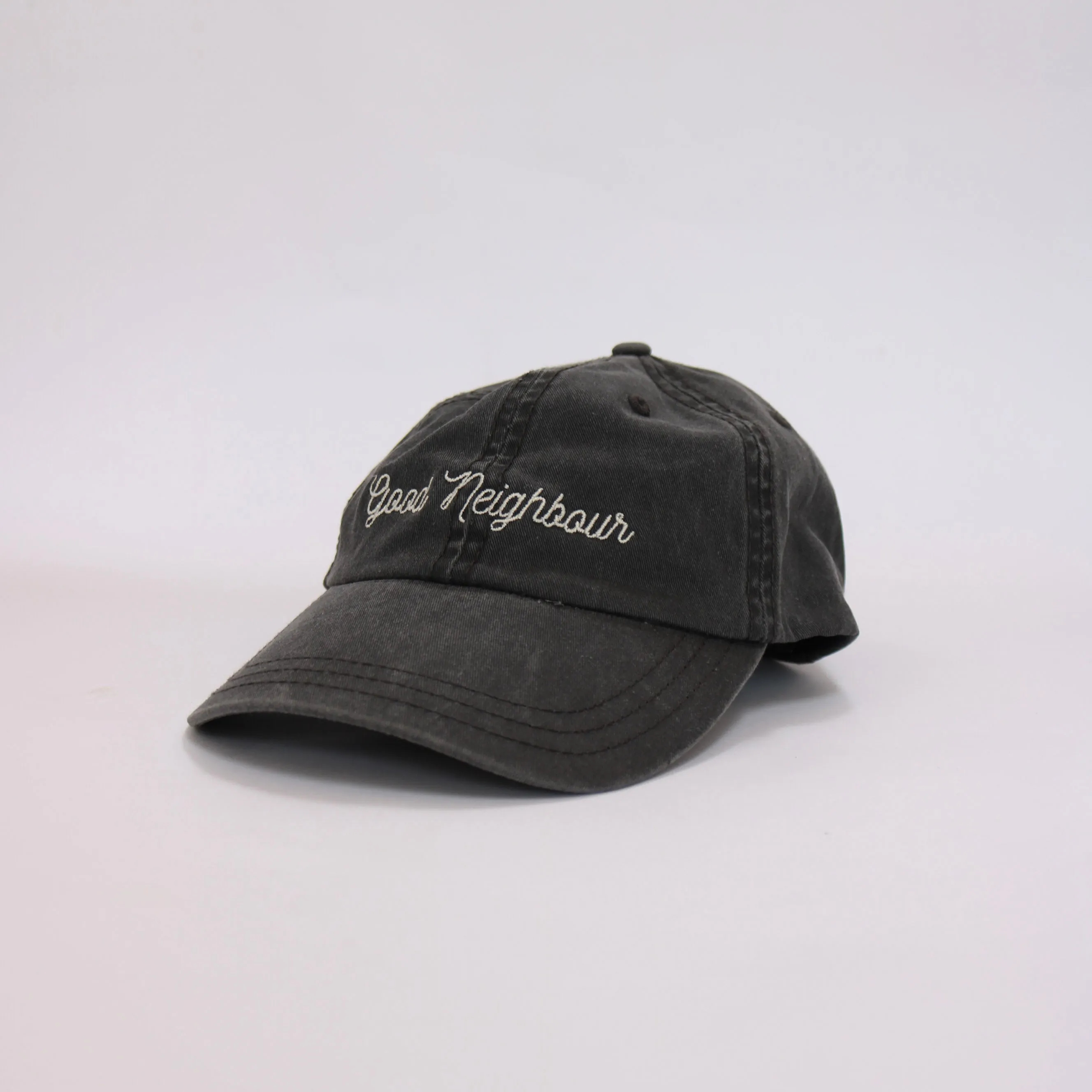 Good Neighbour Dad Hat (Washed Black)