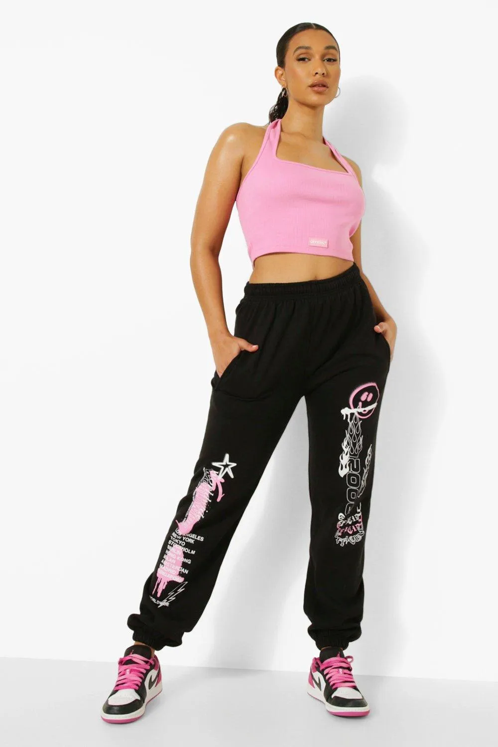 Graffiti Print Joggers