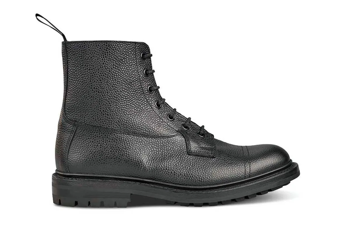 Grassmere Country Boot - Black Scotch Grain - 6 Fitting