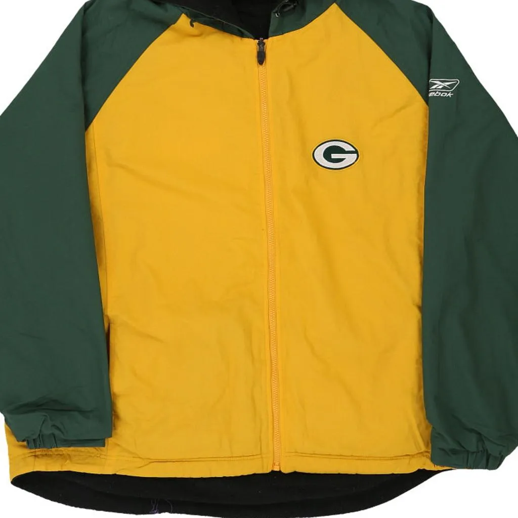 Green Bay Packers Reebok NFL Jacket - 2XL Yellow Polyester