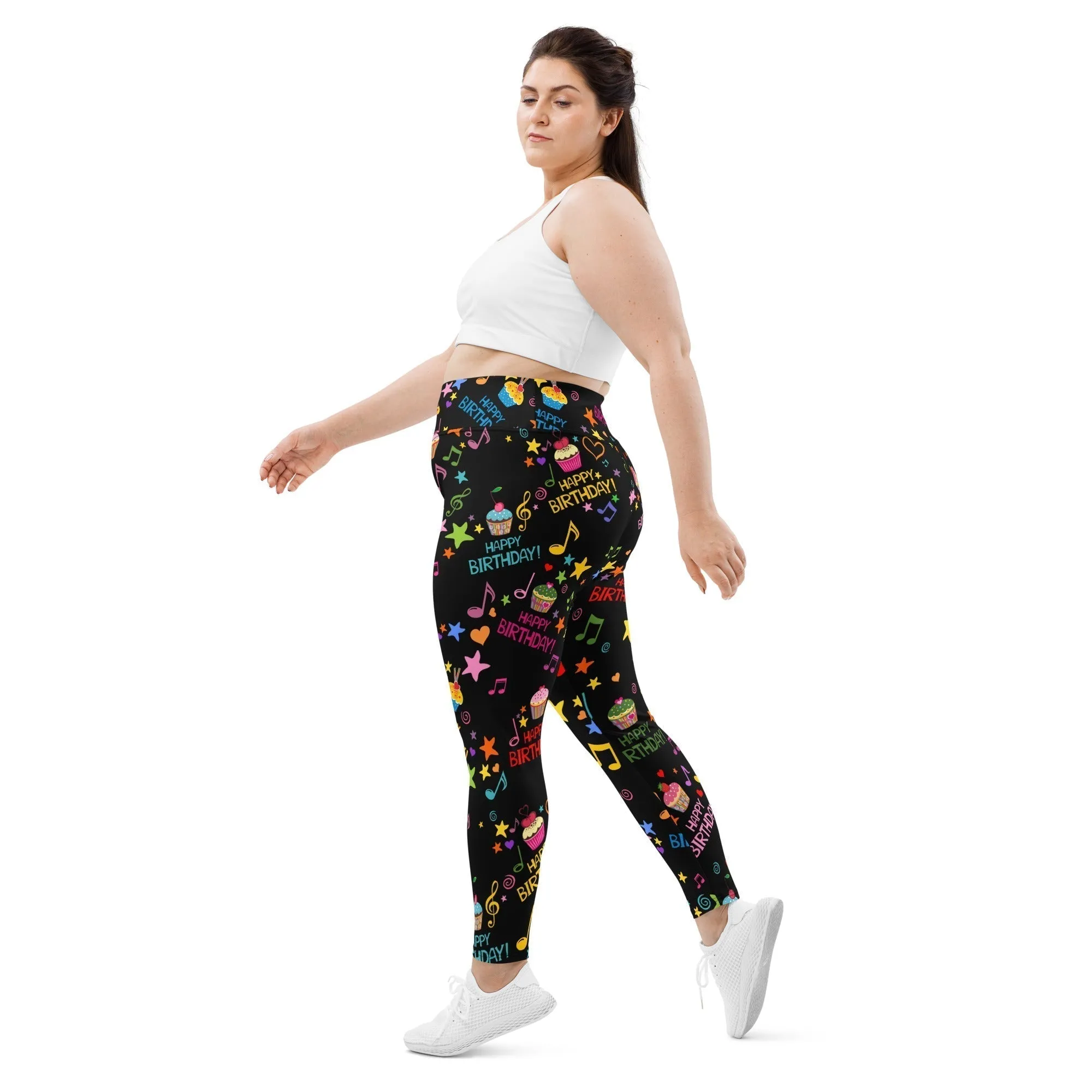 Happy Birthday Plus Size Leggings