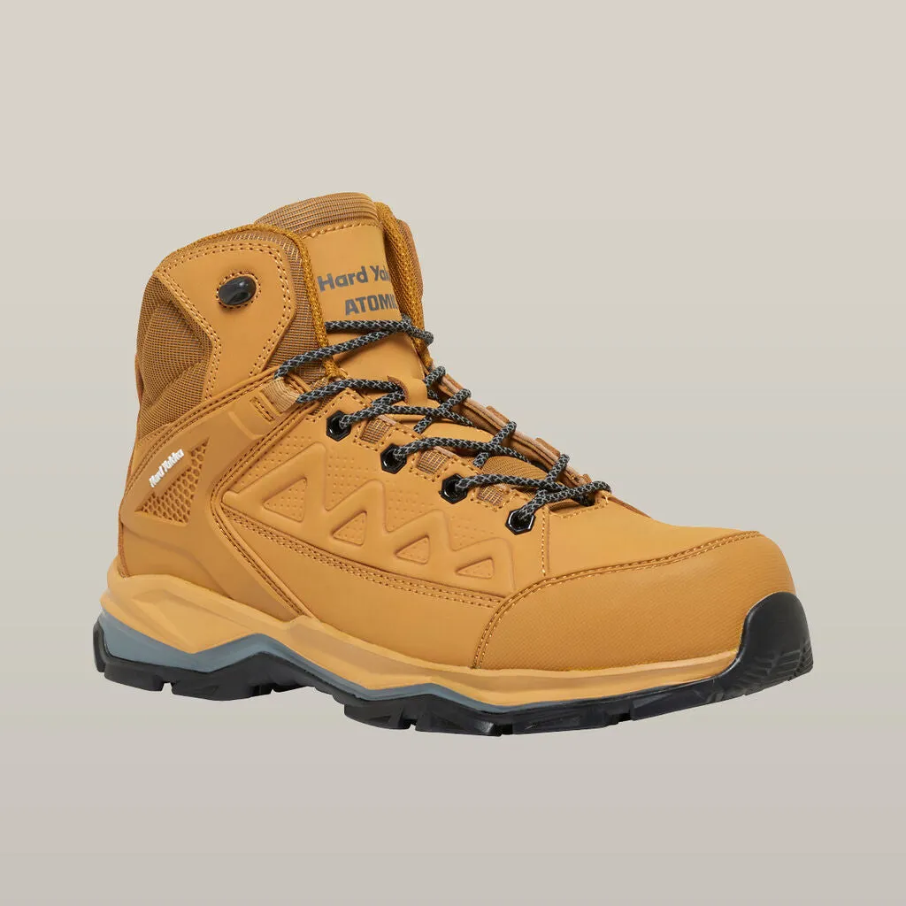 Hard Yakka Atomic Hybrid Lace Up & Side Zip Safety Boot - Wheat (Y60280)-