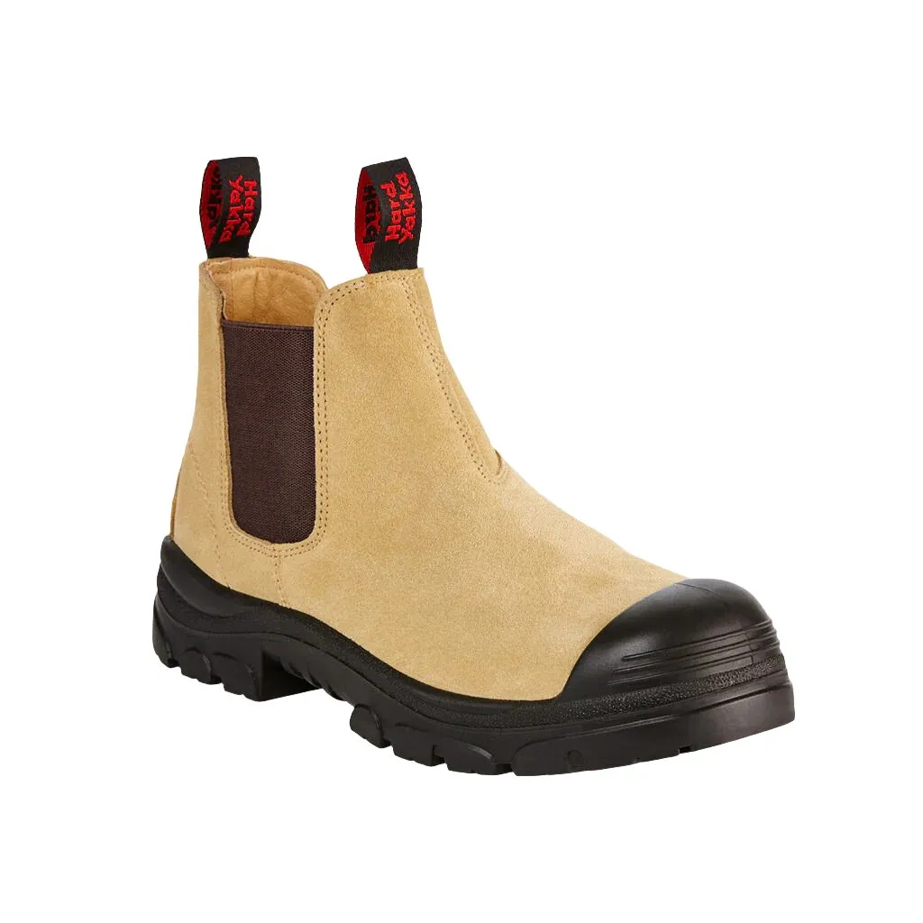 Hard Yakka Grit Pull On Steel Toe Safety Boot - Sand (Y60087)-