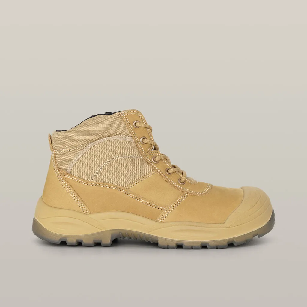 Hard Yakka Utility Zip Sided Steel Toe Safety Boot - Wheat (Y60120)-