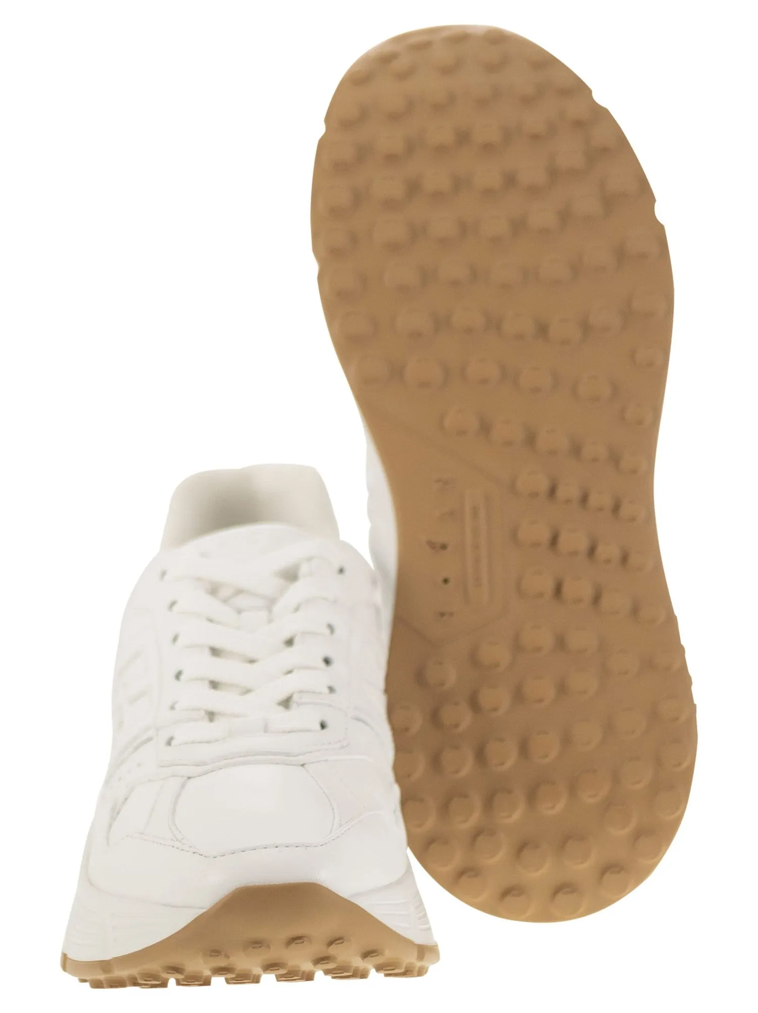 Hogan    Hogan H669 Hi Fi Leather Trainers