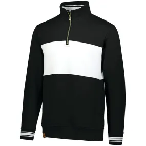 Holloway Saline Ivy League Pullover 1/4 Zip (Black/White)