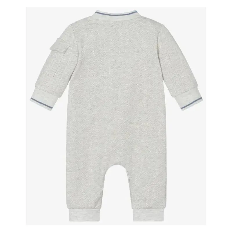 Hugo Boss Baby - Boys Grey Cotton Romper