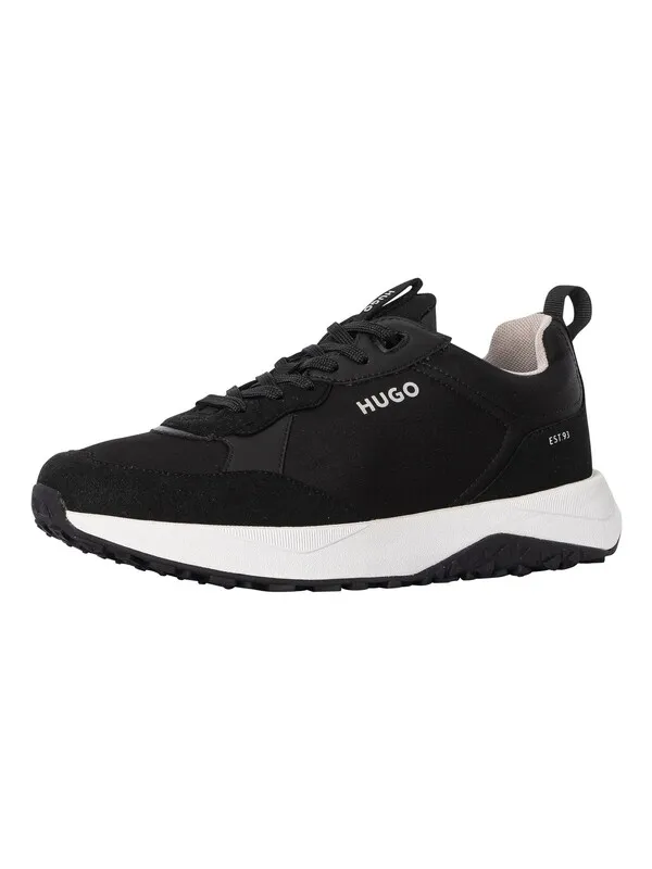 HUGO Kane Running Trainers - Black/White