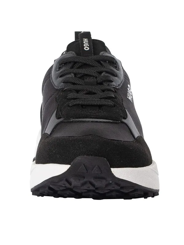 HUGO Kane Running Trainers - Black/White