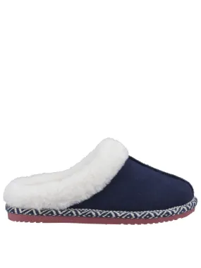 Hush Puppies Amara Aztec Slipper - Navy