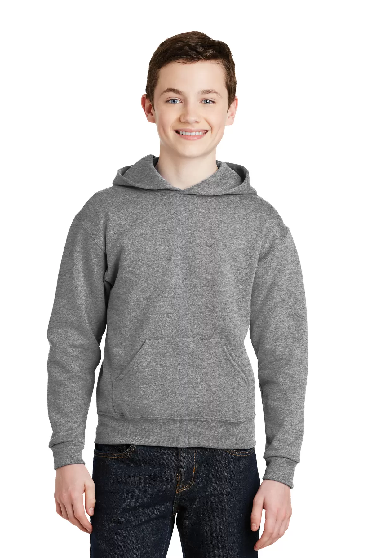 JERZEES 996Y NuBlend Youth Hooded Pullover Sweatshirt SKU: 996Y