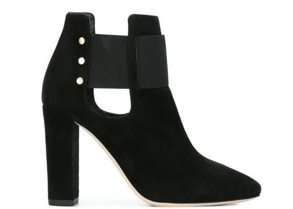 Jimmy Choo Mercy 95 Suede Ankle Boot - Black