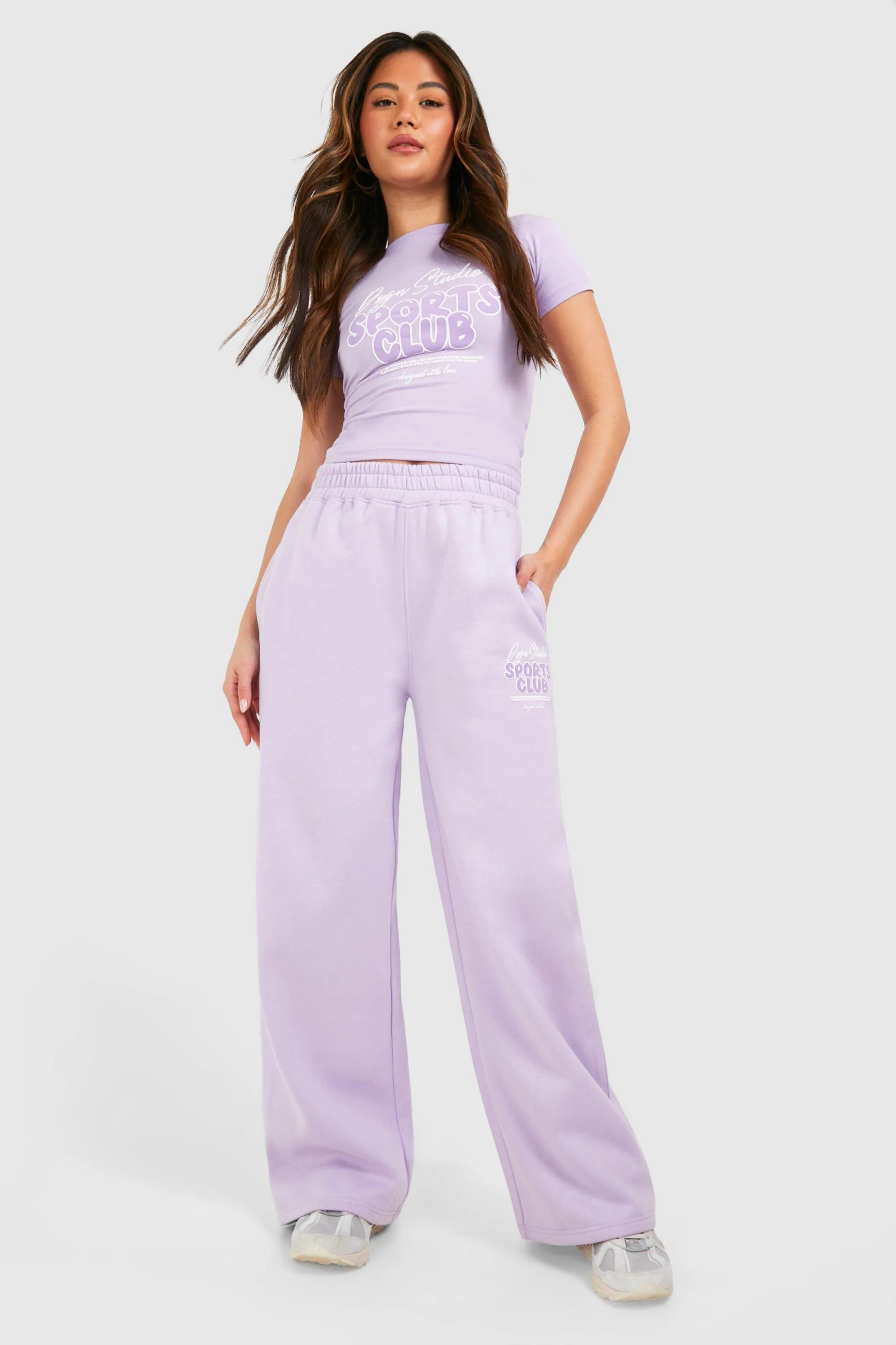 Joggers | Dsgn Studio Sports Club Bubble Straight Leg Jogger | boohoo