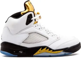 Jordan Air 5 Retro Olympic Gold Medal sneakers White