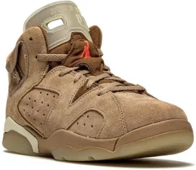 Jordan Kids x Travis Scott Air Jordan 6 Retro British Khaki sneakers Brown