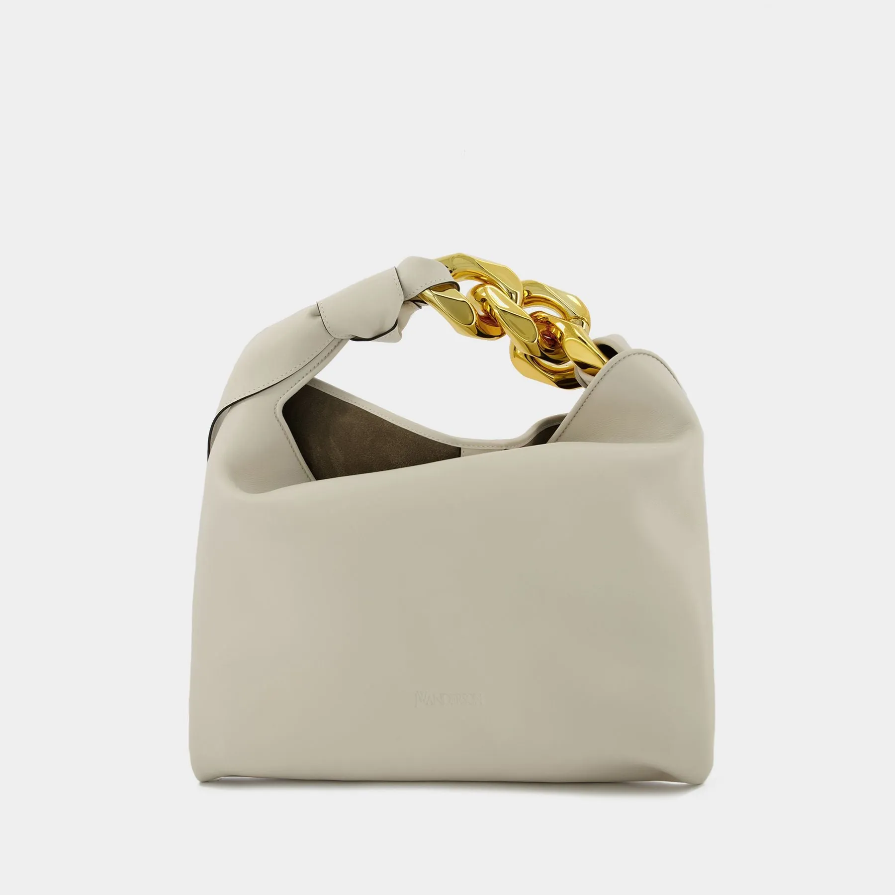 J.W. Anderson  Small Chain Hobo Bag - J.W. Anderson -  Off-White - Leather