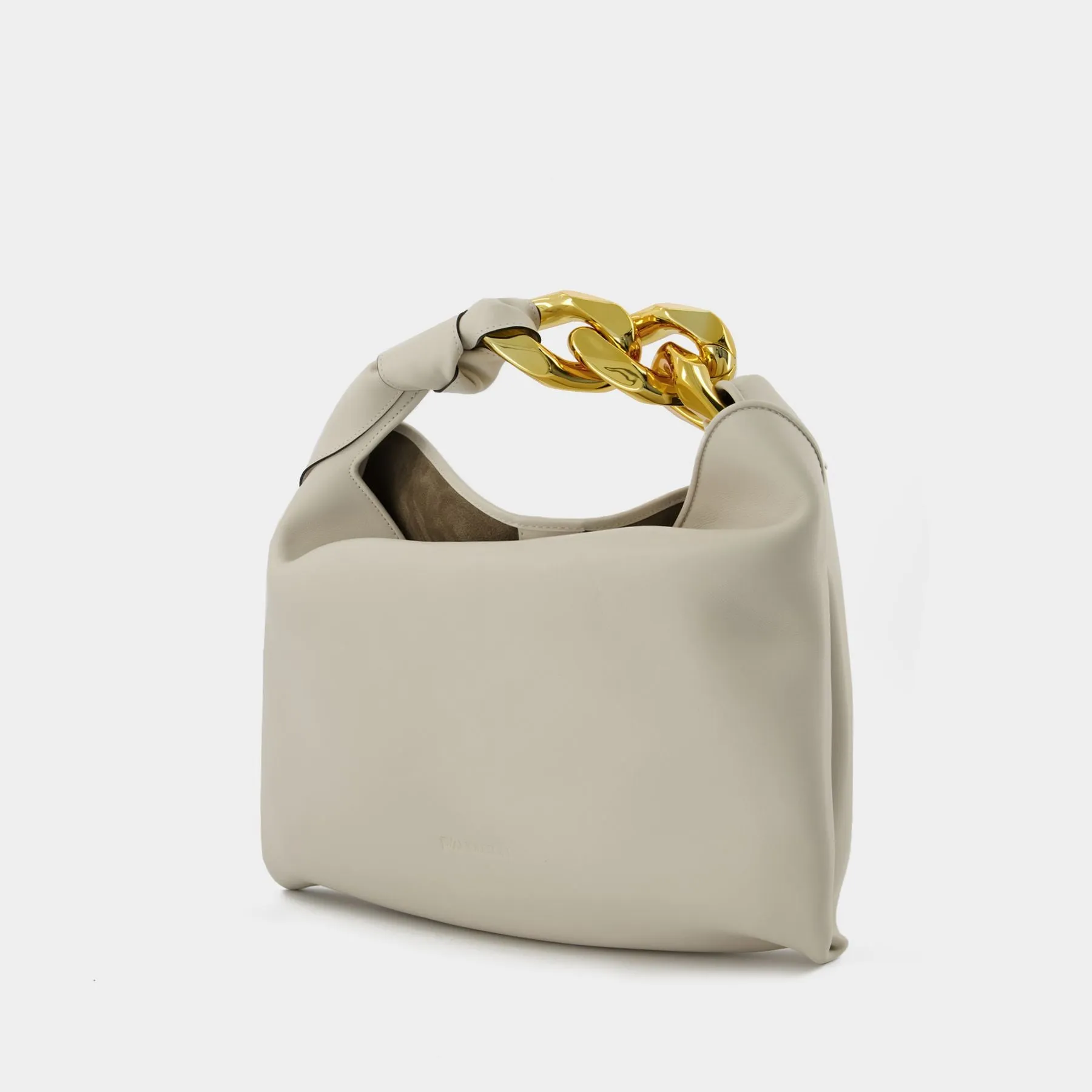 J.W. Anderson  Small Chain Hobo Bag - J.W. Anderson -  Off-White - Leather