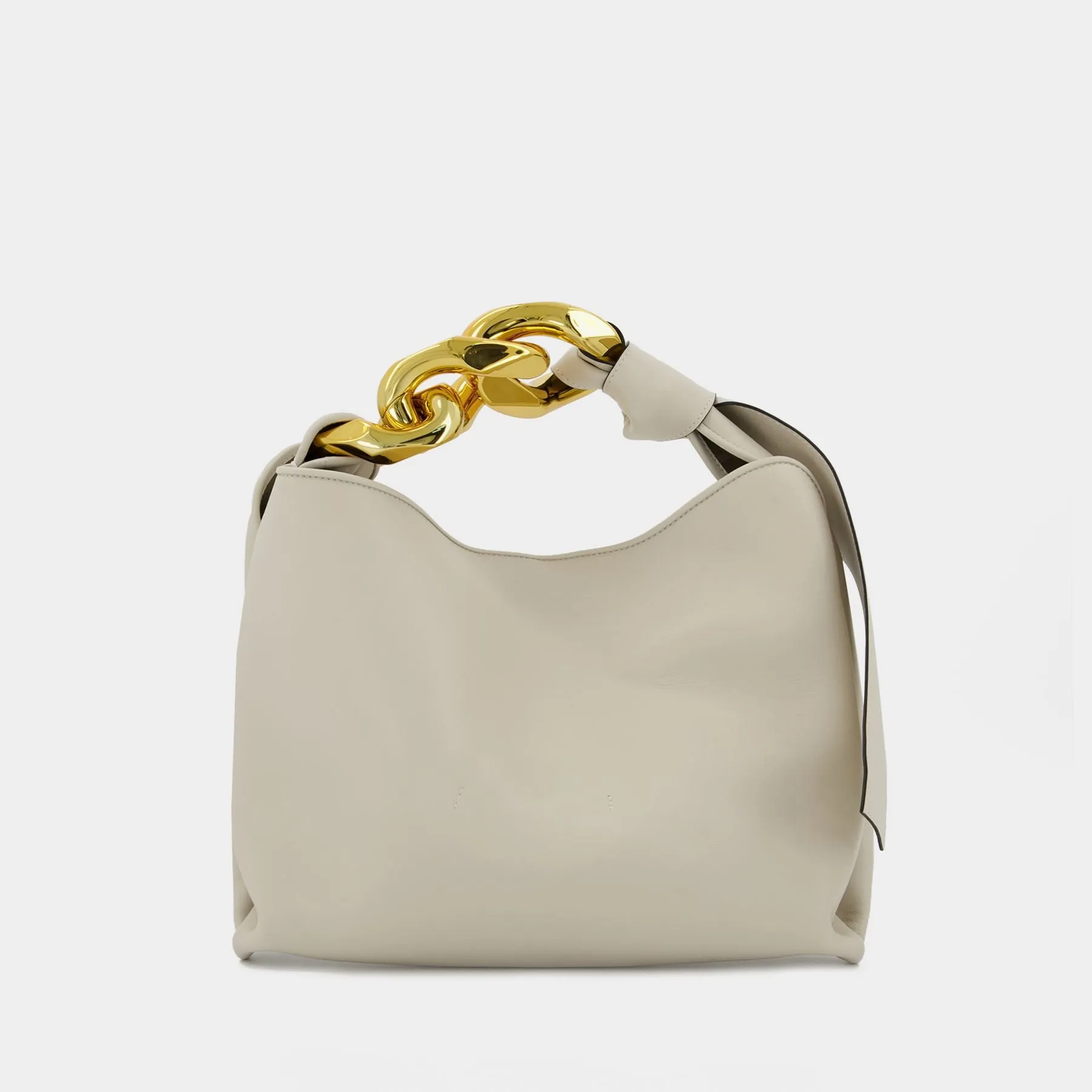 J.W. Anderson  Small Chain Hobo Bag - J.W. Anderson -  Off-White - Leather