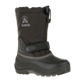 Kamik Boy's Waterbug 5 Winter Boot Black/Charcoal