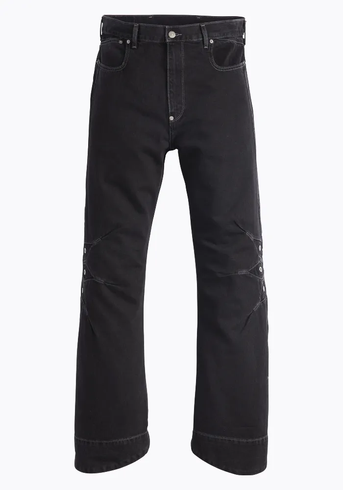 KIKO KOSTADINOV x LEVI'S 000F3-0001 DENIM TROUSERS BLACK (New season FW24)