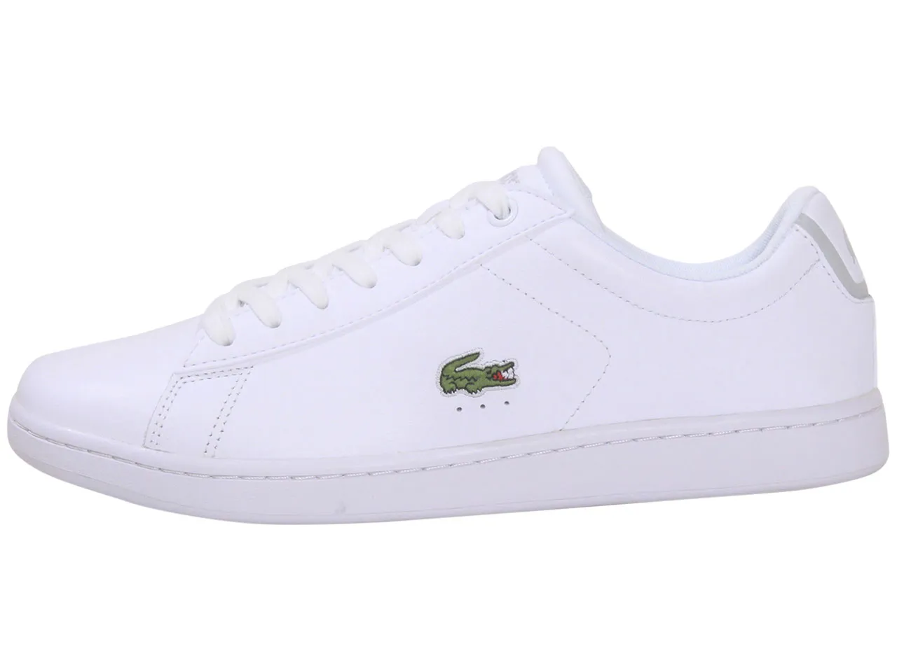 Lacoste Men's Carnaby-BL21-1 Sneakers Lace Up Low Top White/White Sz. 12