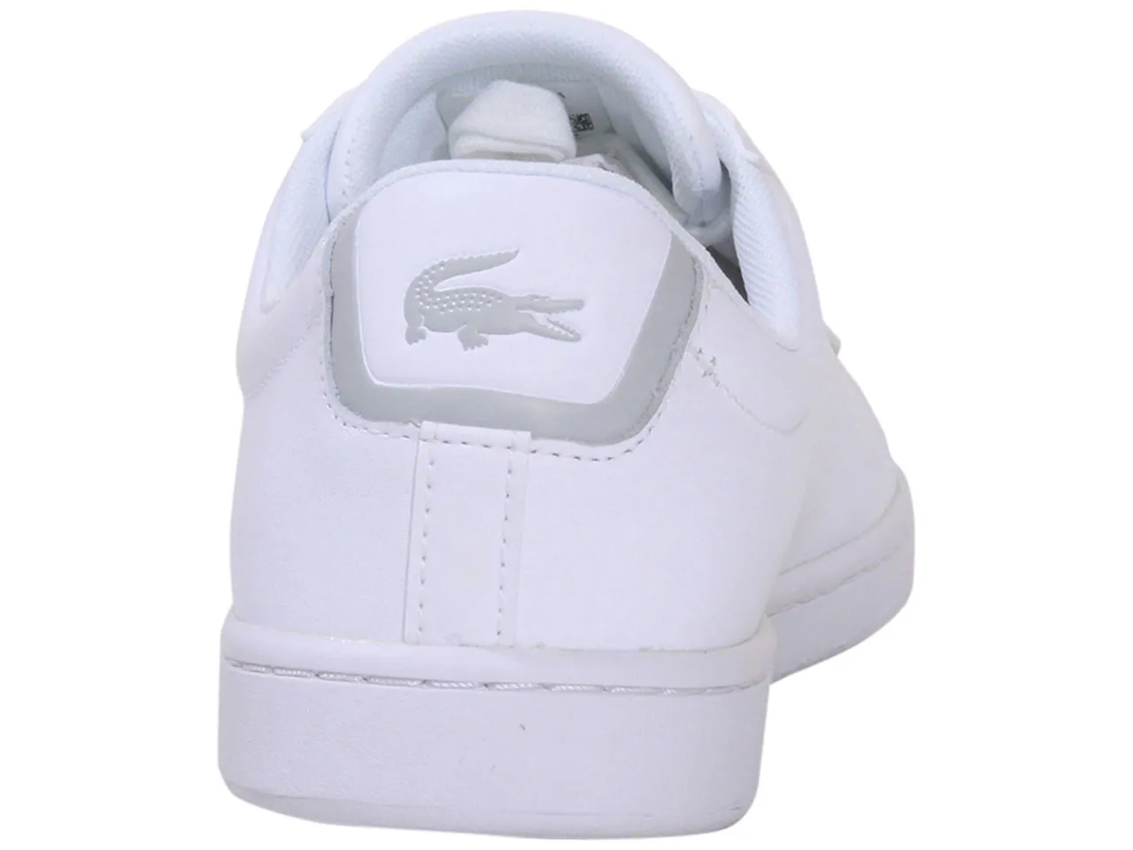 Lacoste Men's Carnaby-BL21-1 Sneakers Lace Up Low Top White/White Sz. 12