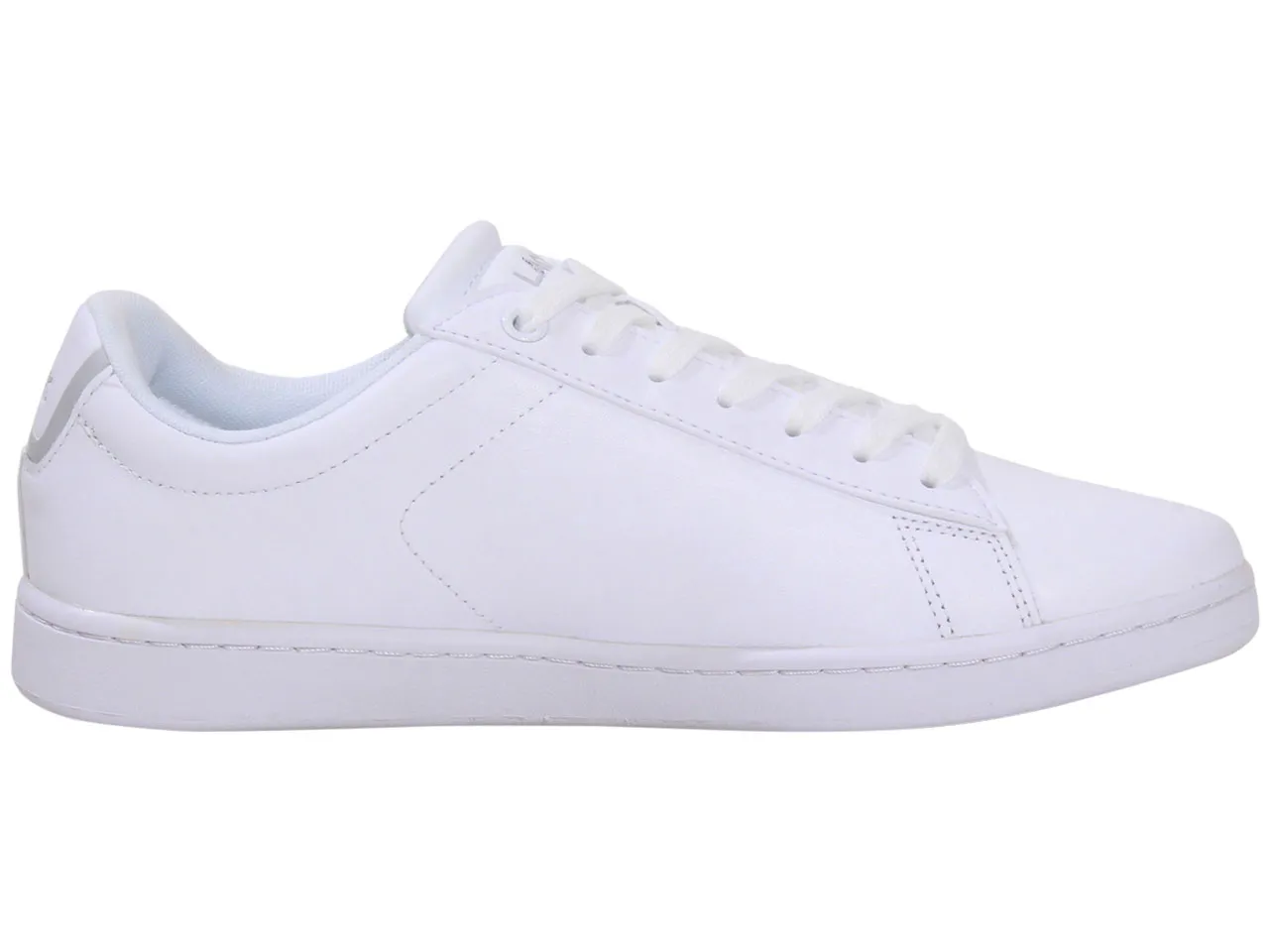 Lacoste Men's Carnaby-BL21-1 Sneakers Lace Up Low Top White/White Sz. 12