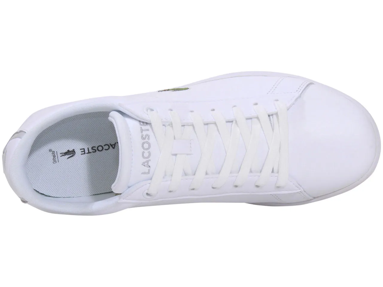 Lacoste Men's Carnaby-BL21-1 Sneakers Lace Up Low Top White/White Sz. 13