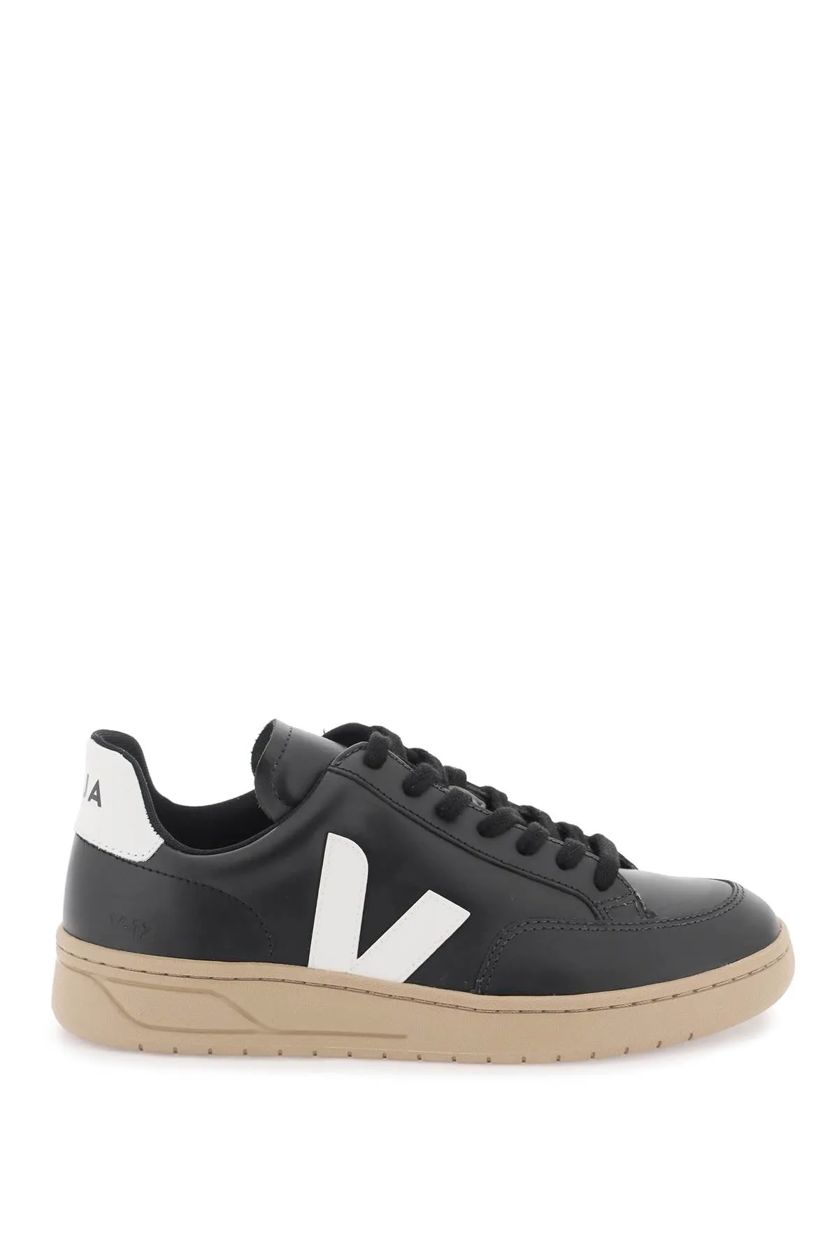 leather v-12 sneakers XD0203638B BLACK WHITE DUNE