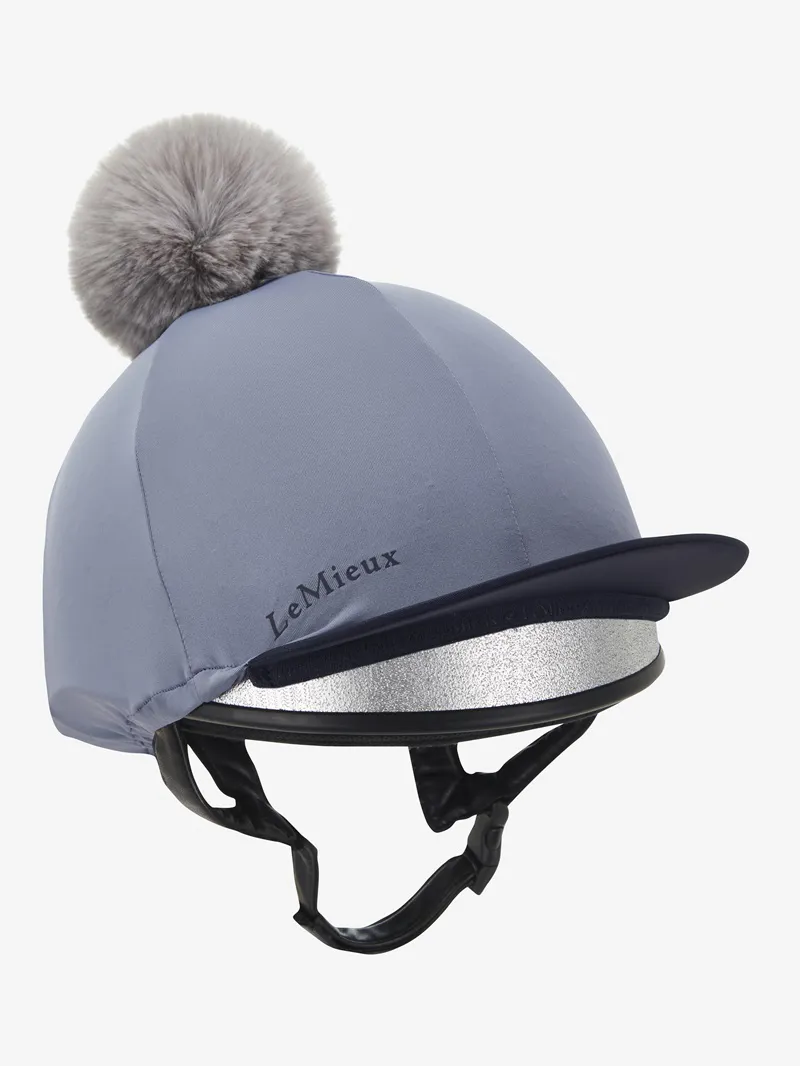 LeMieux Pom Hat Silk in Jay Blue