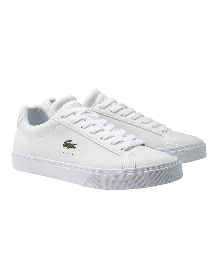 Lerond Pro Baseline Leather Sneakers in White/Pink