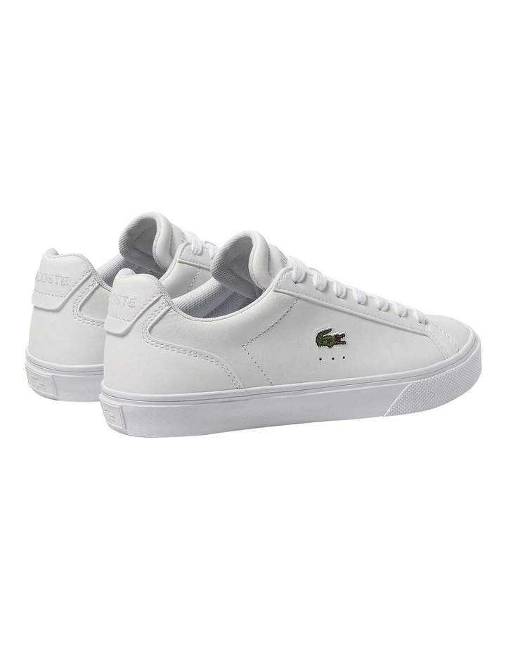 Lerond Pro Baseline Leather Sneakers in White/Pink