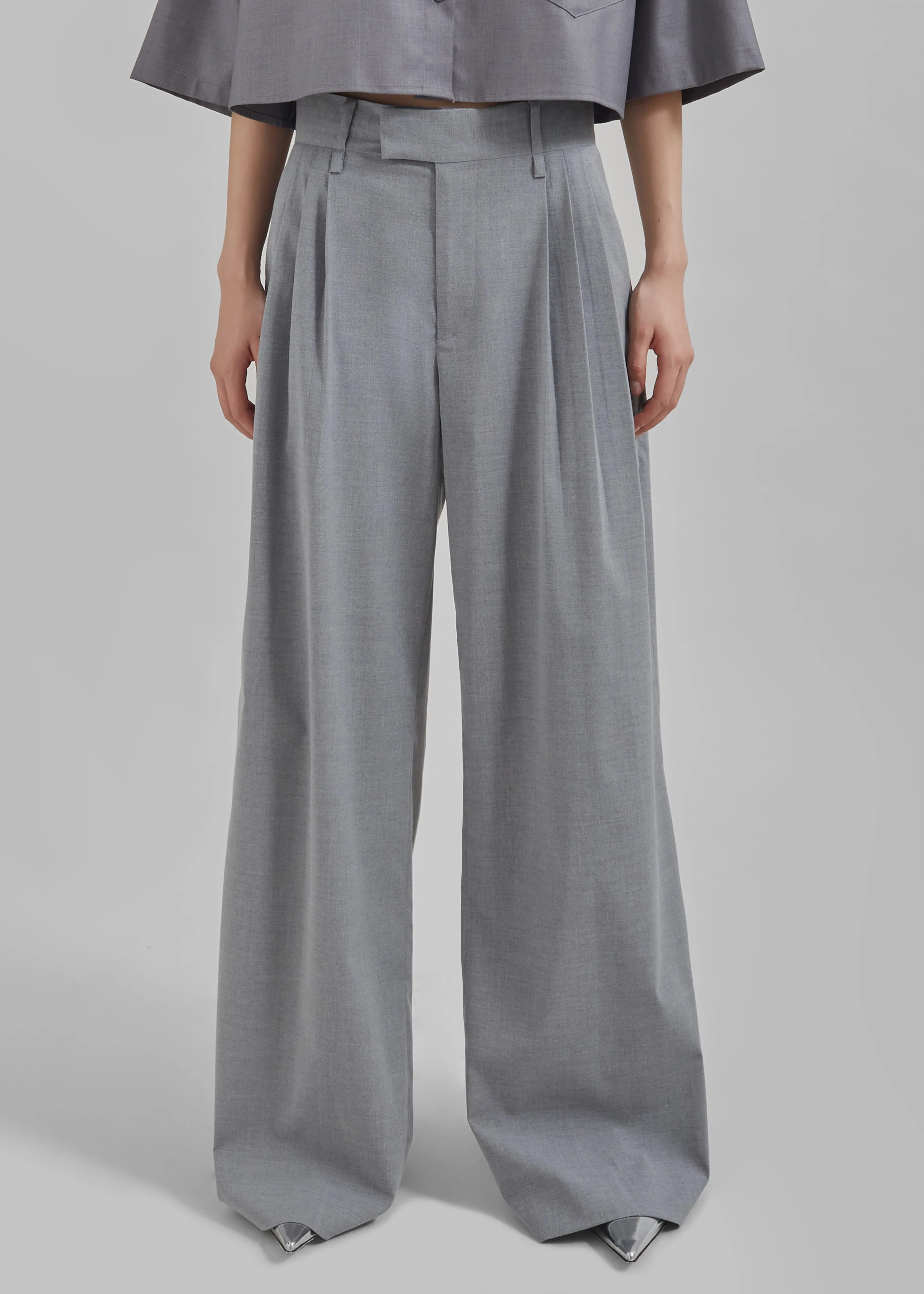 Linna Trousers - Light Grey