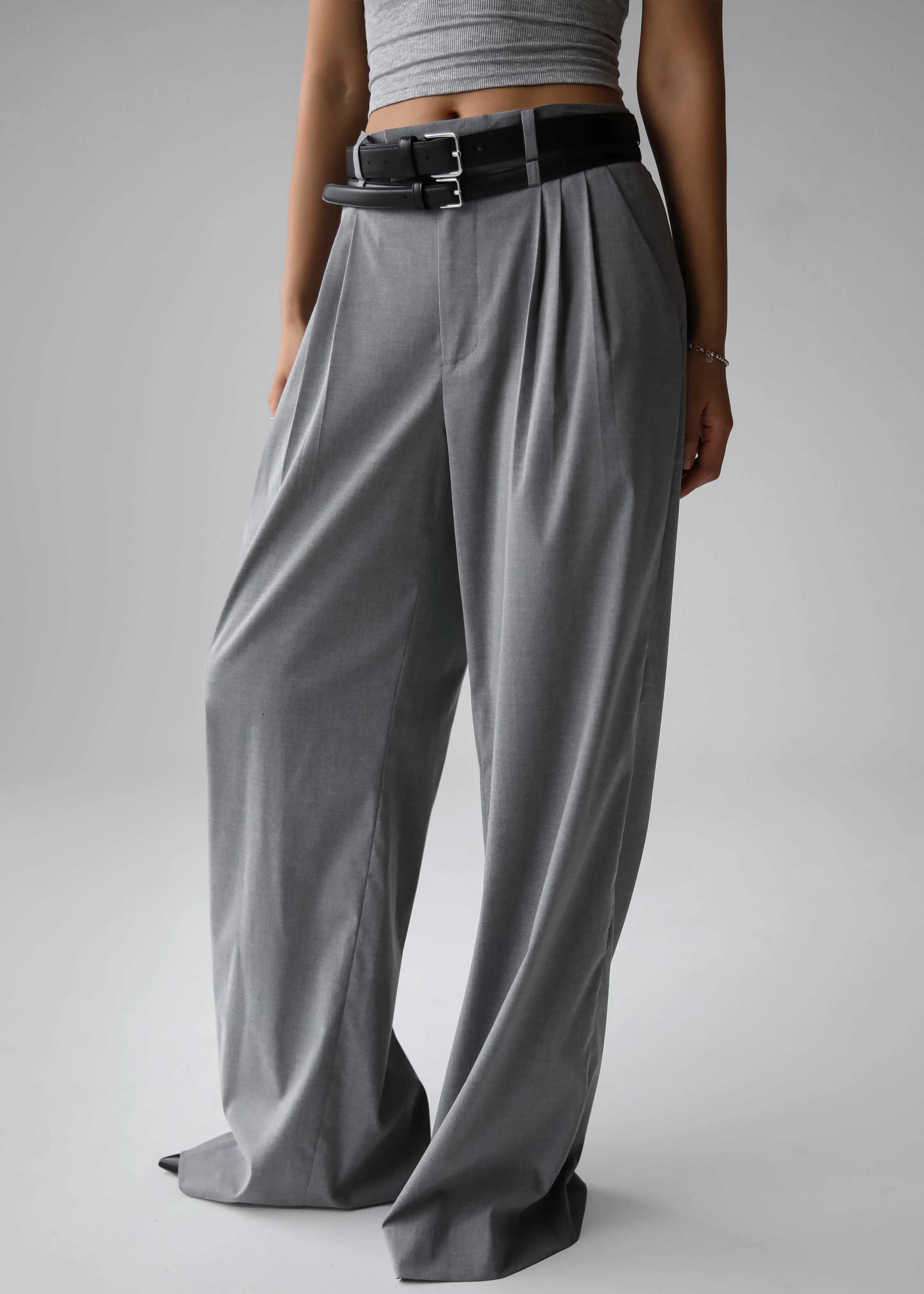 Linna Trousers - Light Grey